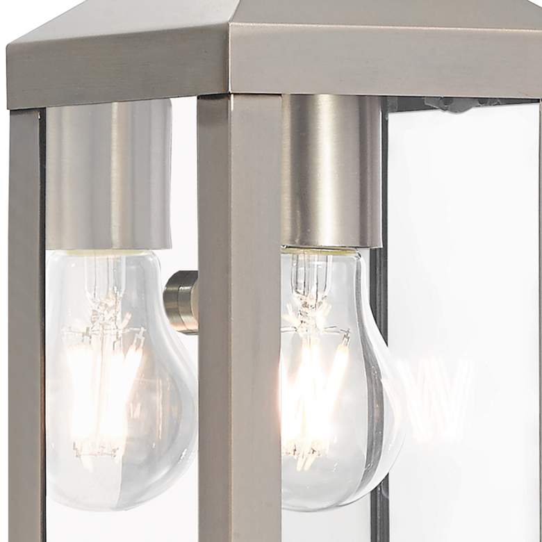 Image 2 Nyack 10 1/2" High Brushed Nickel Outdoor Wall Light more views