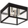Nyack 10 1/2" Wide Black Outdoor Ceiling Light