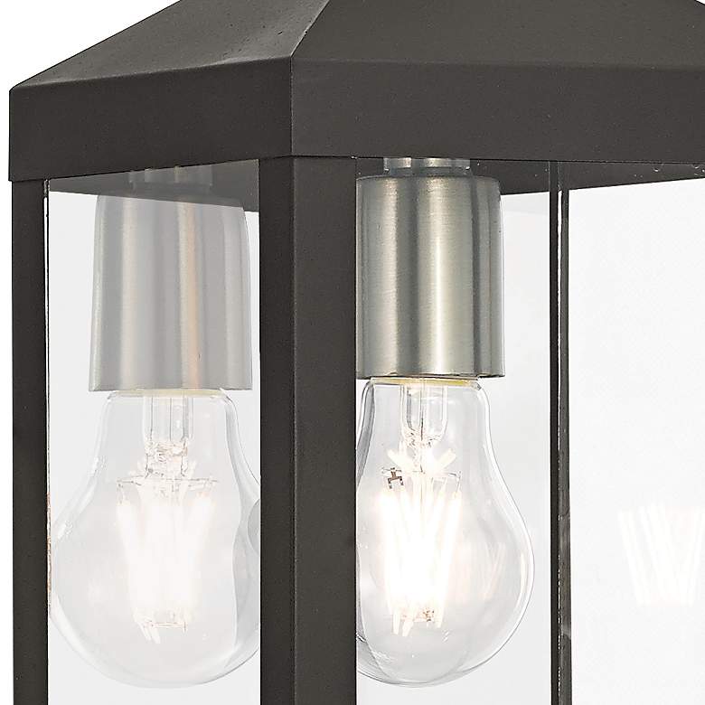 Image 2 Nyack 12 3/4" High Black Outdoor Wall Light more views