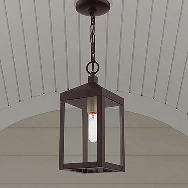 Nyack 14 1/2" High Bronze Outdoor Hanging Ceiling Light