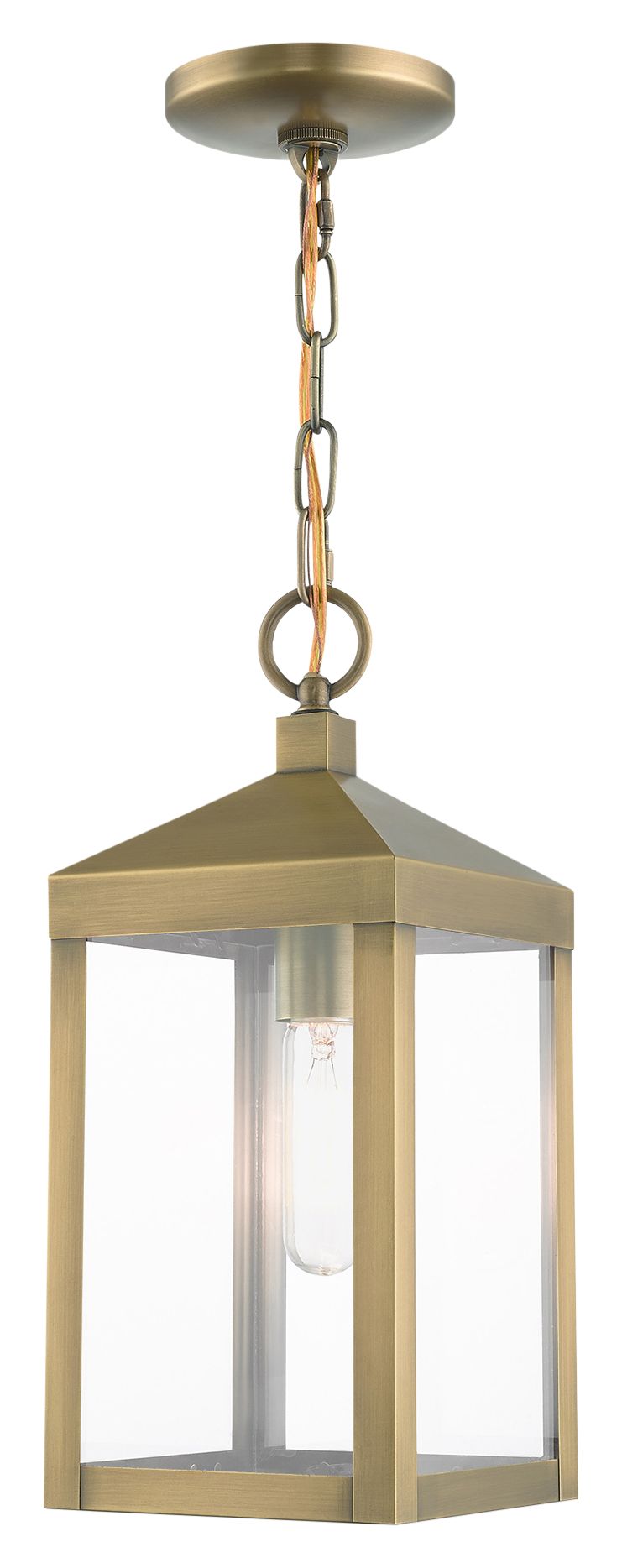 brass hanging lantern