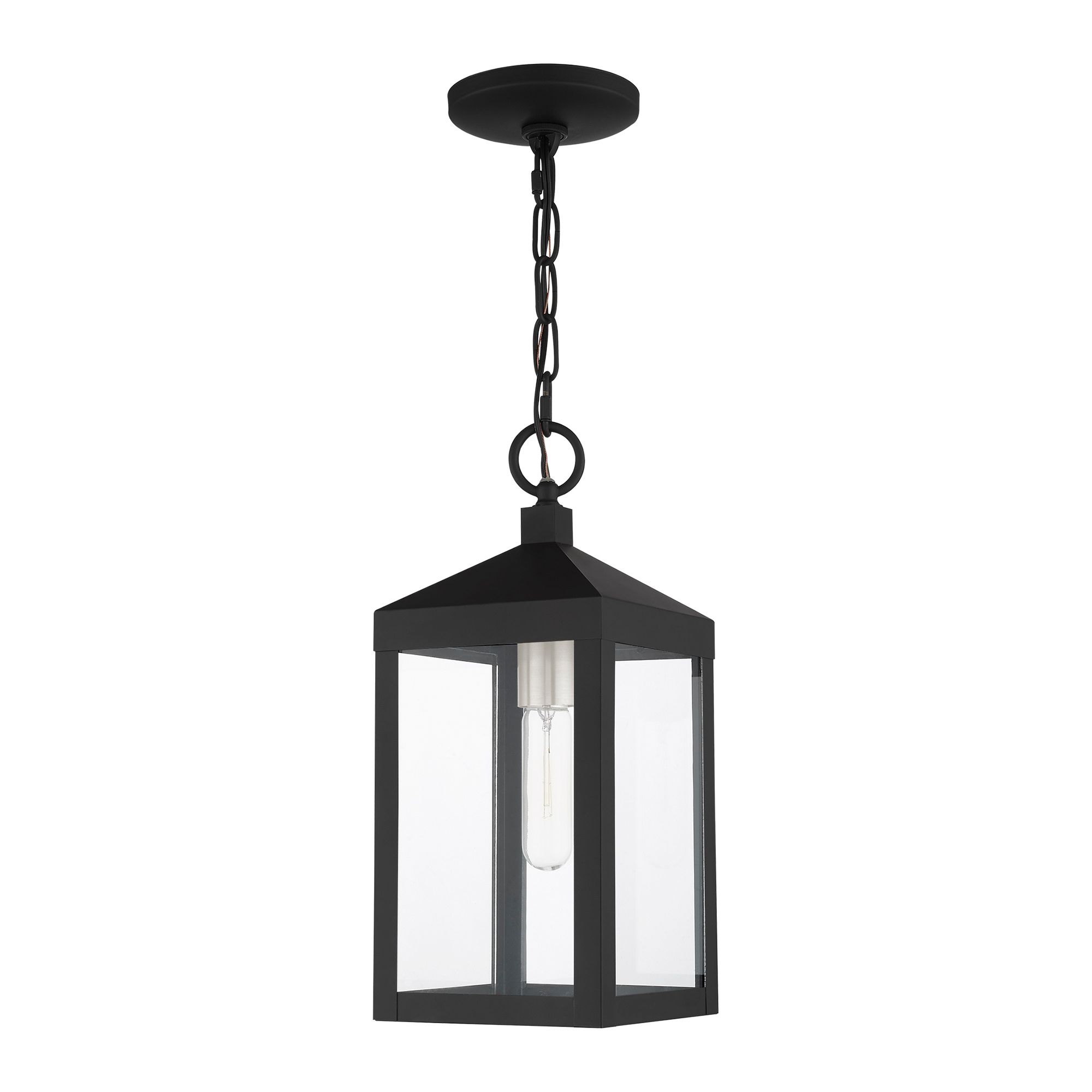 Image 5 Nyack 14 1/2" High Black Outdoor Hanging Light more views
