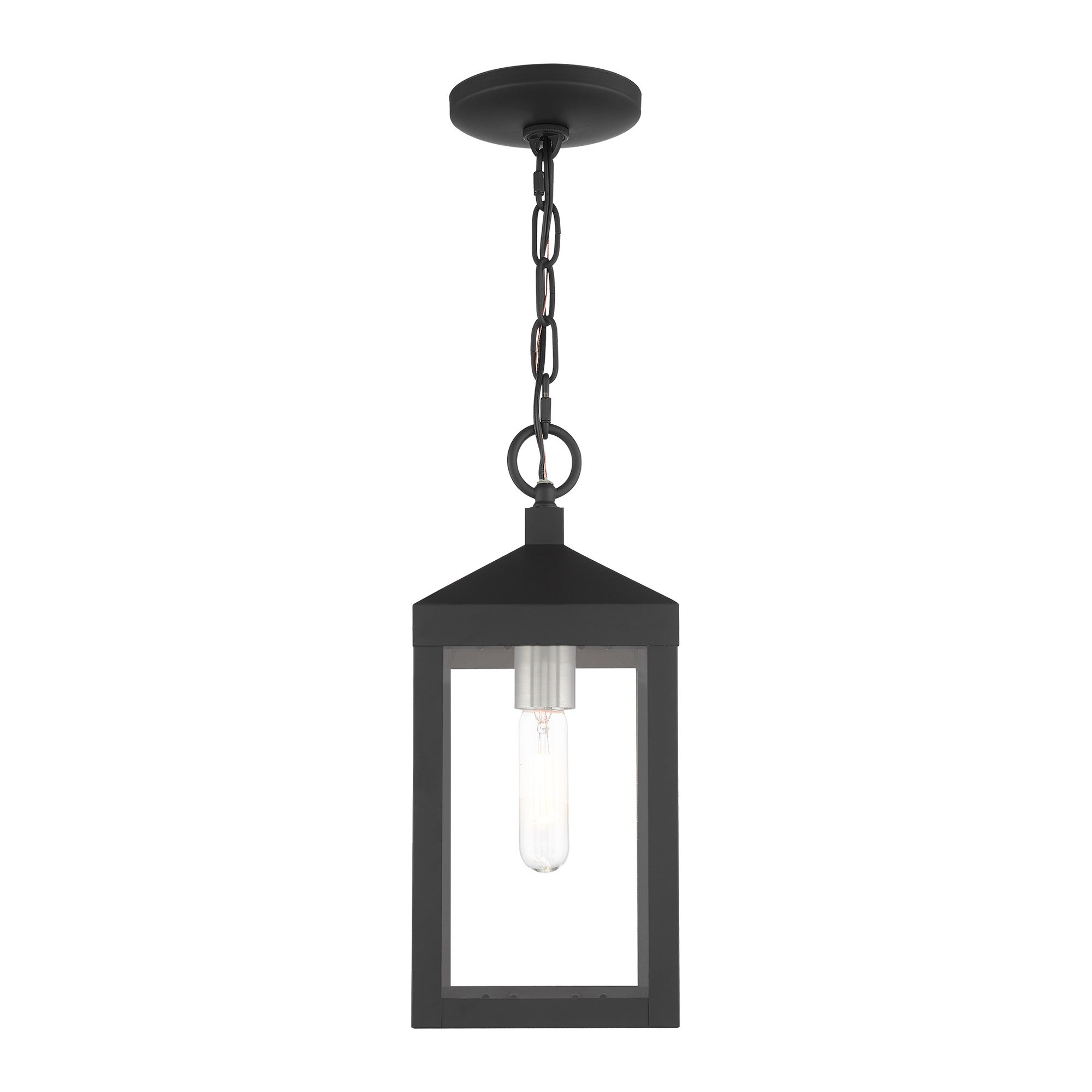 Image 6 Nyack 14 1/2" High Black Outdoor Hanging Light more views