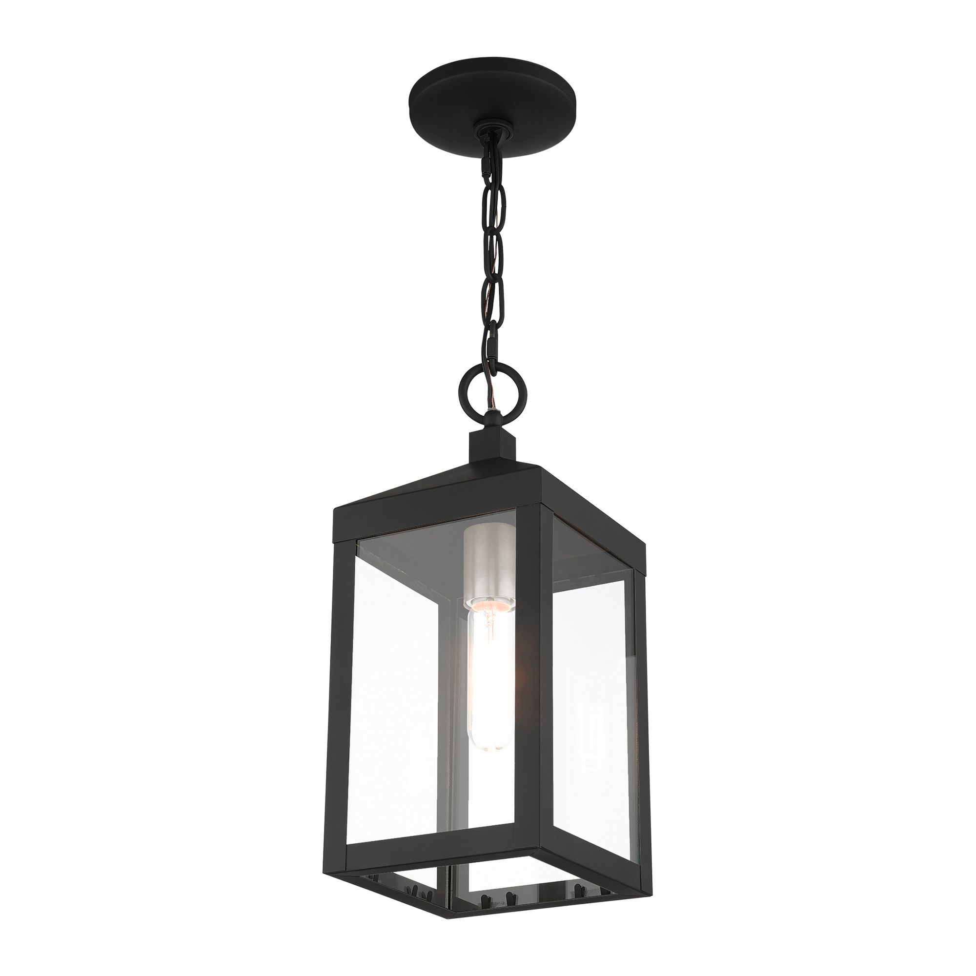 Nyack 14 1/2" High Black Outdoor Hanging Light in scene