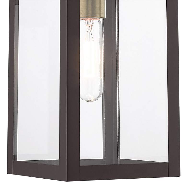 Image 4 Nyack 14 1/2" High Bronze Outdoor Hanging Ceiling Light more views