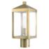 Nyack 15 1/4" High Antique Brass Outdoor Post Light