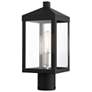 2_Nyack 15 1/4" High Black Outdoor Post Light