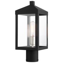 Nyack 15 1/4" High Black Outdoor Post Light