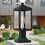 1_Nyack 15 1/4" High Black Outdoor Post Light