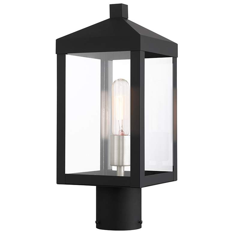 Image 3 Nyack 15 1/4" High Black Outdoor Post Light more views