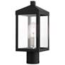Nyack 15 1/4" High Black Outdoor Post Light