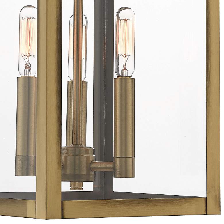 Image 2 Nyack 17 1/2" High Antique Brass Outdoor Wall Light more views