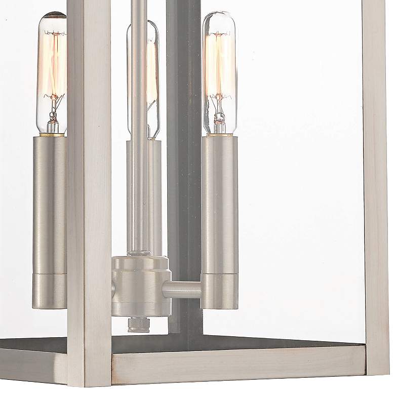 Image 3 Nyack 17 1/2" High Brushed Nickel Outdoor Wall Light more views