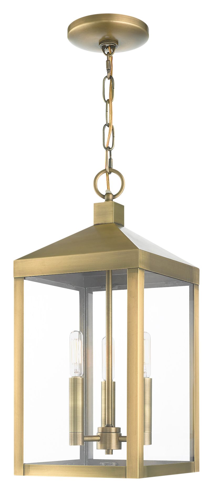 antique brass hanging lamp