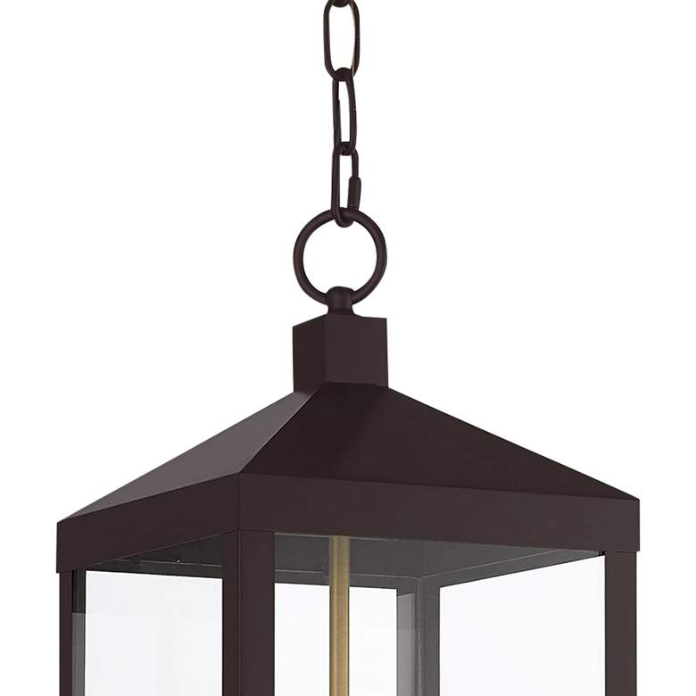 Image 4 Nyack 18 1/2 inch High Bronze 3-Light Outdoor Hanging Light more views