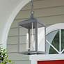 2_Nyack 18 1/2" High Nordic Gray 3-Light Outdoor Hanging Light