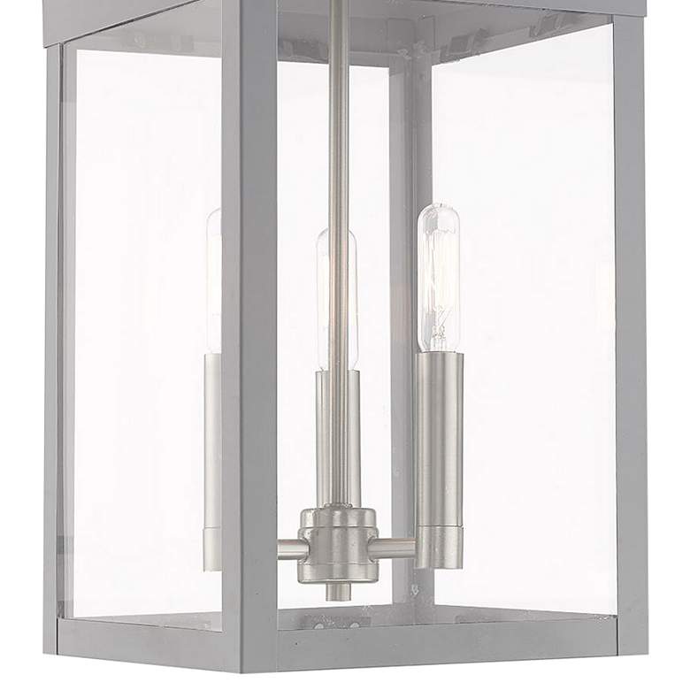 Image 4 Nyack 18 1/2" High Nordic Gray 3-Light Outdoor Hanging Light more views