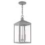 5_Nyack 18 1/2" High Nordic Gray 3-Light Outdoor Hanging Light more views