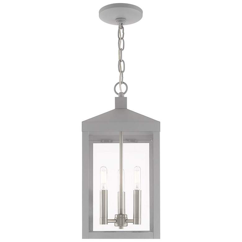Image 6 Nyack 18 1/2" High Nordic Gray 3-Light Outdoor Hanging Light more views