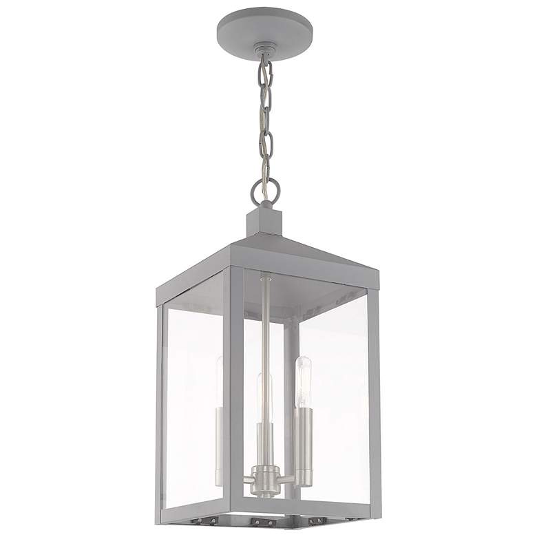 Image 7 Nyack 18 1/2" High Nordic Gray 3-Light Outdoor Hanging Light more views
