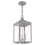 7_Nyack 18 1/2" High Nordic Gray 3-Light Outdoor Hanging Light more views