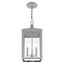 Nyack 18 1/2" High Nordic Gray 3-Light Outdoor Hanging Light in scene