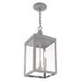 Nyack 18 1/2" High Nordic Gray 3-Light Outdoor Hanging Light in scene
