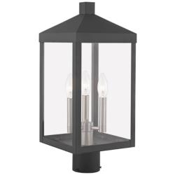 Nyack 19 1/2"H Scandinavian Gray Outdoor Lantern Post Light