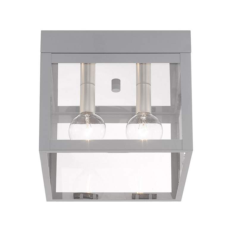Image 4 Nyack 2 Light Nordic Gray Outdoor Ceiling Mount more views