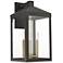 Nyack 21 3/4" High Bronze Clear Glass Lantern Outdoor Wall Light