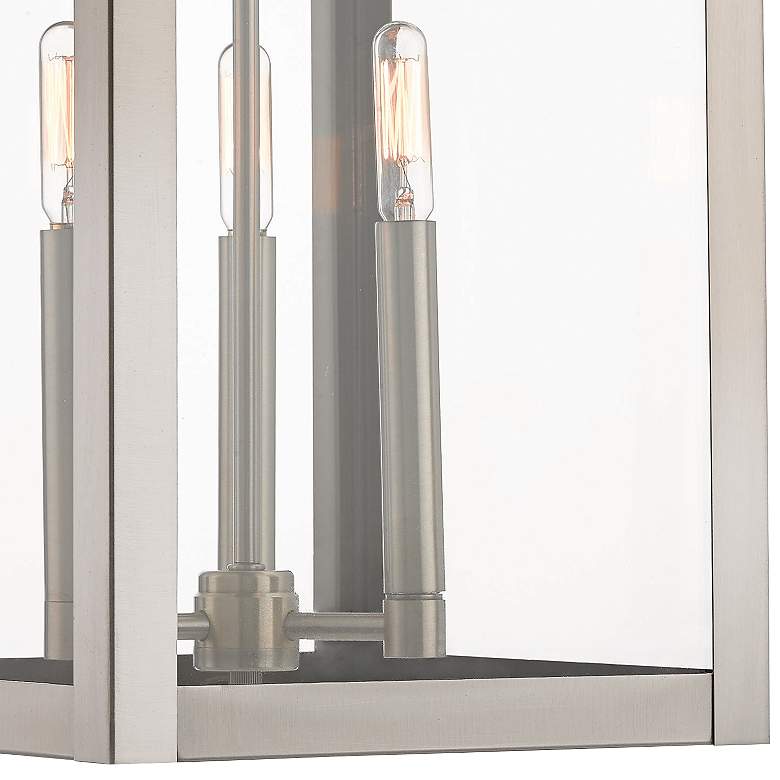Image 2 Nyack 21 3/4 inch High Brushed Nickel Outdoor Wall Light more views