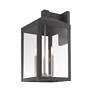 7_Nyack 21 3/4"H Gray and Nickel 3-Light Outdoor Wall Light more views