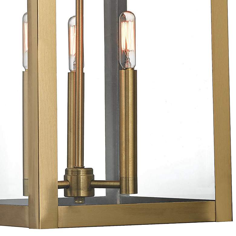 Image 2 Nyack 24" High Antique Brass Outdoor Hanging Light more views