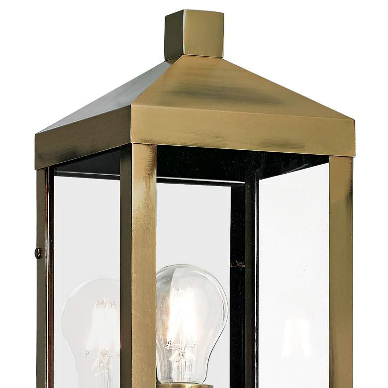 Image 2 Nyack 24" High Antique Brass Outdoor Wall Light more views