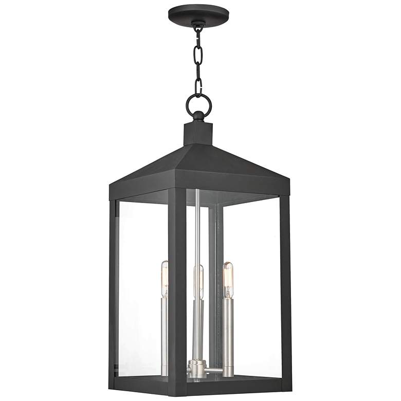 Image 2 Nyack 24" High Black Outdoor Hanging Light