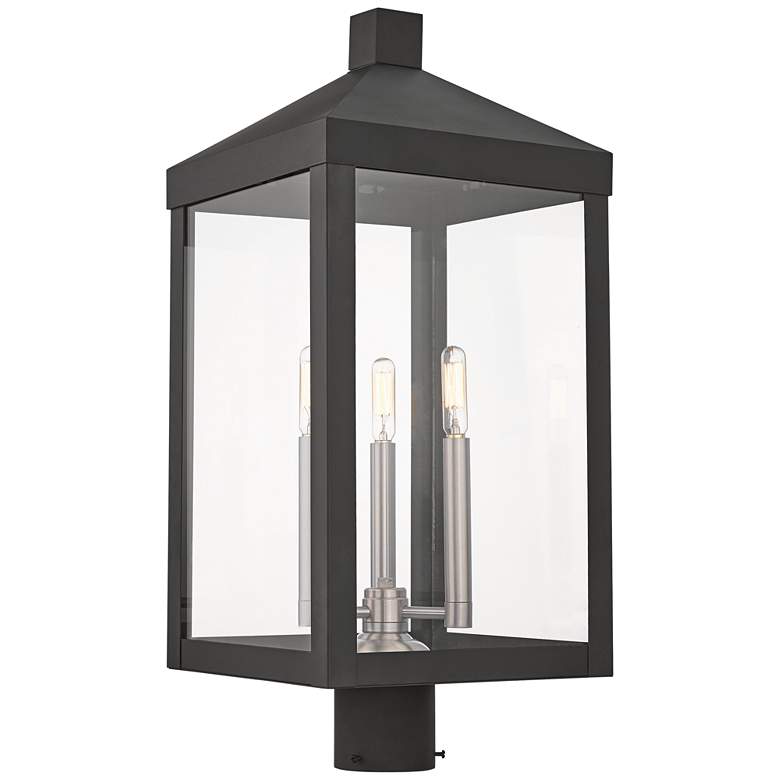 Image 2 Nyack 24 inch High Black Outdoor Post Light