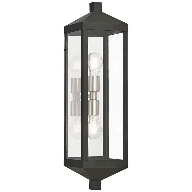 Image 1 Nyack 24 inch High Black Outdoor Wall Light