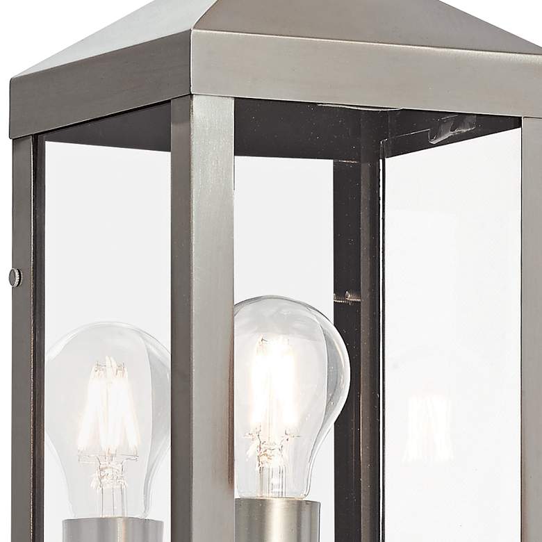 Image 2 Nyack 24" High Brushed Nickel Outdoor Wall Light more views