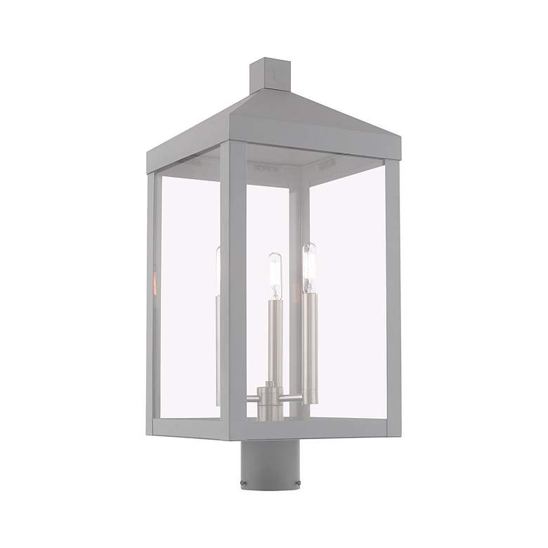 Image 6 Nyack 3 Light Nordic Gray Outdoor Post Top Lantern more views