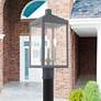 1_Nyack 3 Light Nordic Gray Outdoor Post Top Lantern