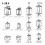 3_Nyack 3 Light Nordic Gray Outdoor Post Top Lantern more views