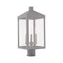 4_Nyack 3 Light Nordic Gray Outdoor Post Top Lantern more views
