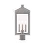 5_Nyack 3 Light Nordic Gray Outdoor Post Top Lantern more views