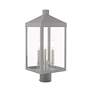 7_Nyack 3 Light Nordic Gray Outdoor Post Top Lantern more views