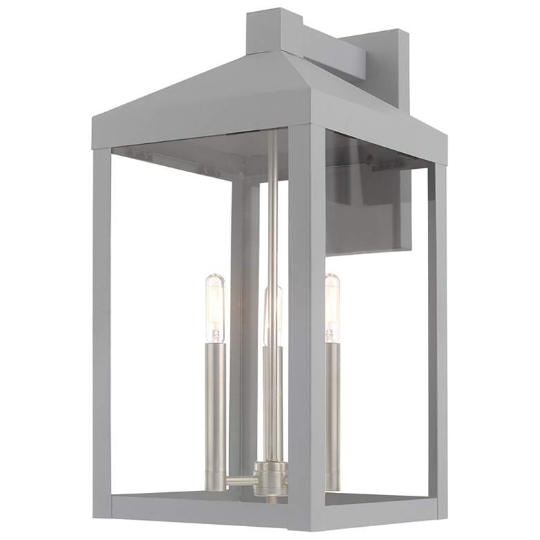 Image 1 Nyack 3 Light Nordic Gray Outdoor Wall Lantern