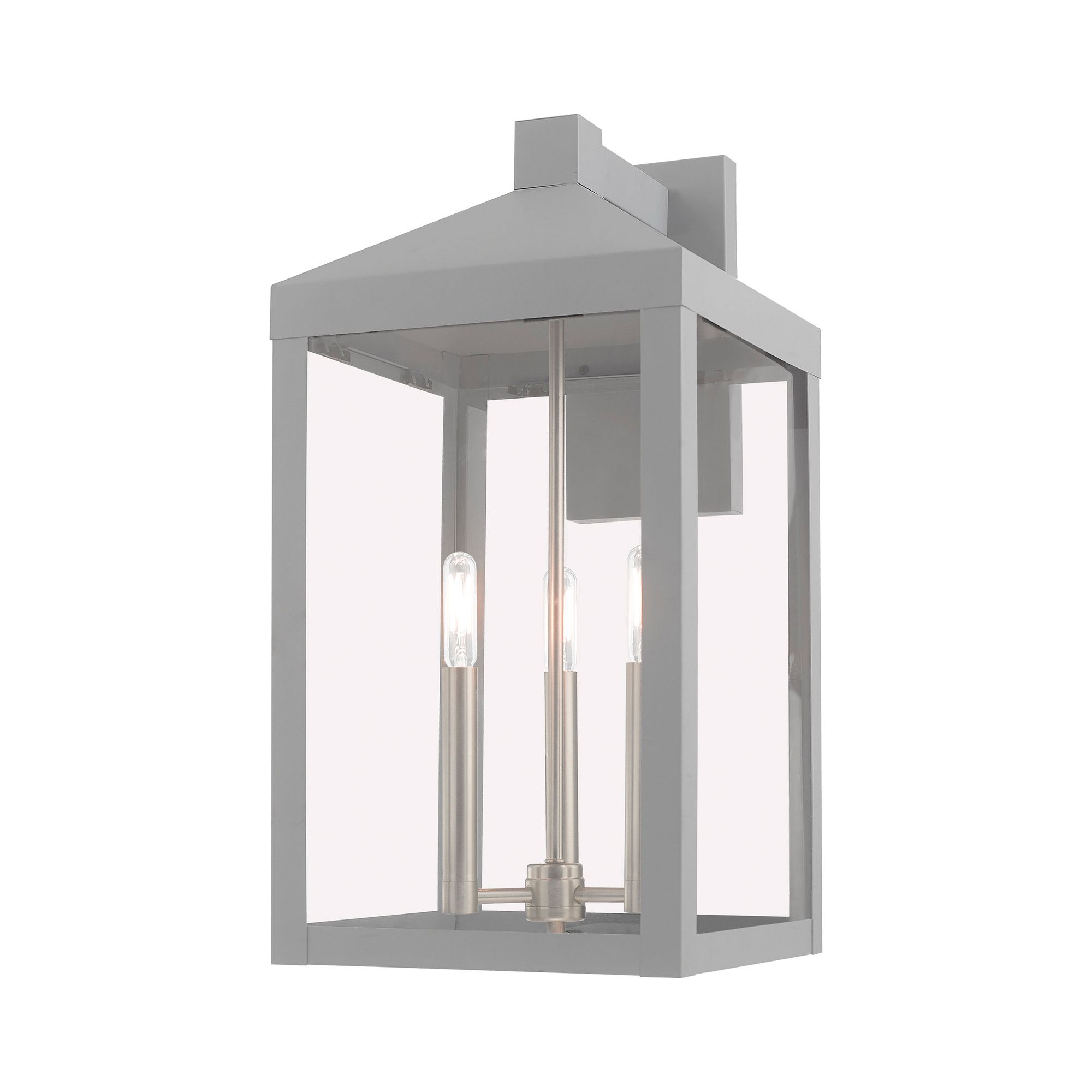 Image 5 Nyack 3 Light Nordic Gray Outdoor Wall Lantern more views