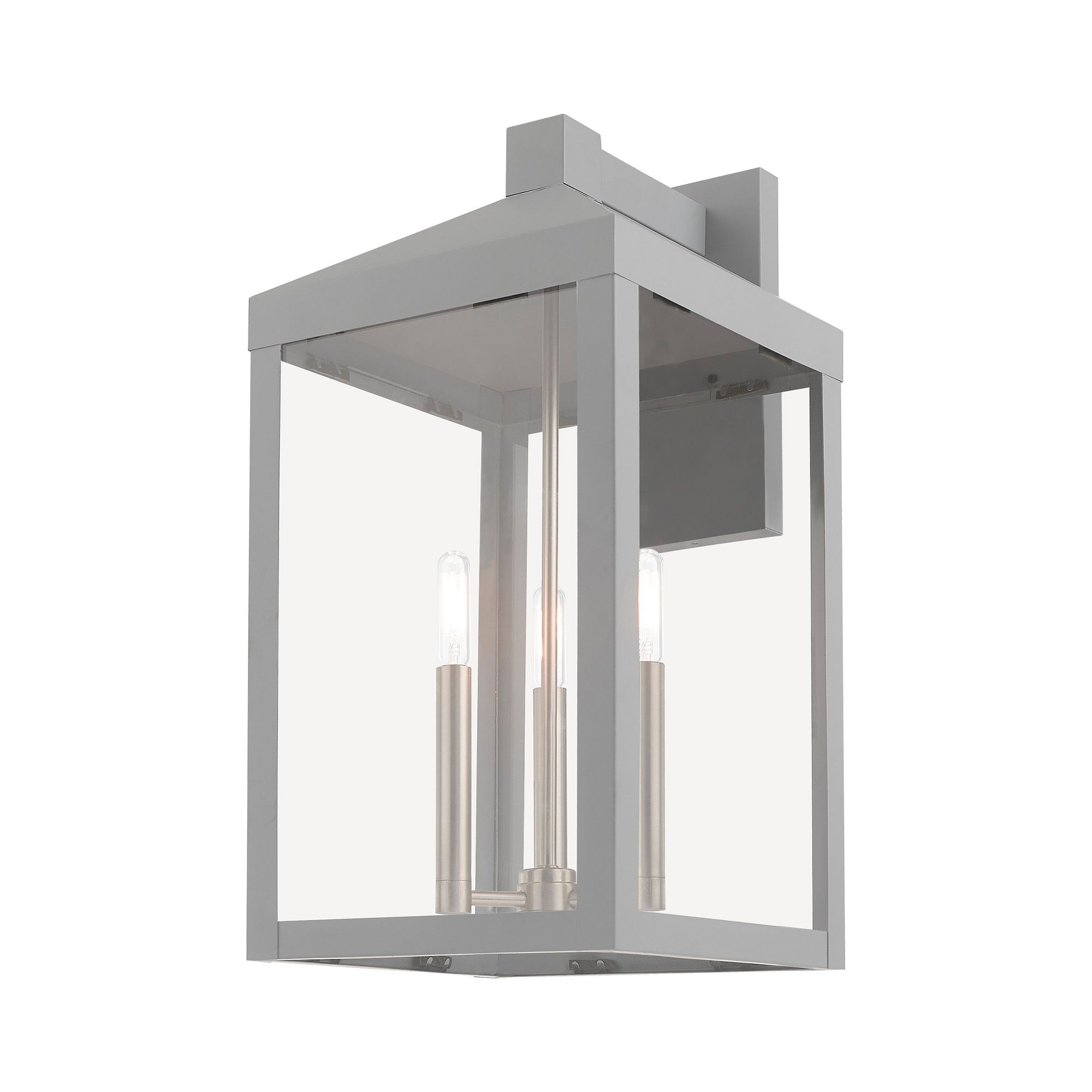Image 6 Nyack 3 Light Nordic Gray Outdoor Wall Lantern more views