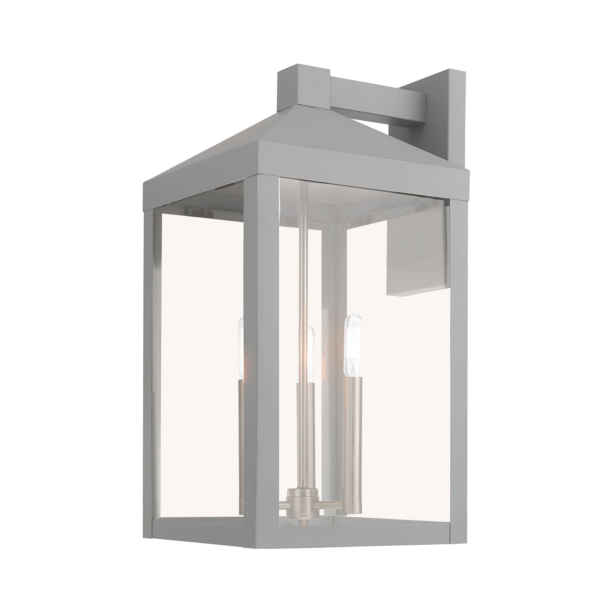 Image 7 Nyack 3 Light Nordic Gray Outdoor Wall Lantern more views