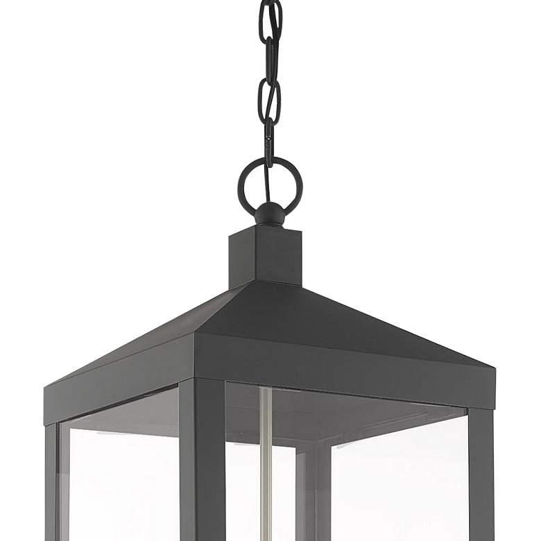 Image 3 Nyack 3 Light Scandinavian Gray Outdoor Pendant Lantern more views