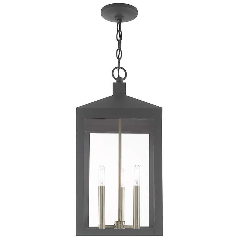 Image 4 Nyack 3 Light Scandinavian Gray Outdoor Pendant Lantern more views